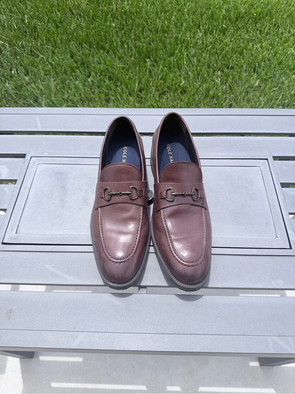 Cole Haan Men’s Dark Brown Leather Bit Loafers